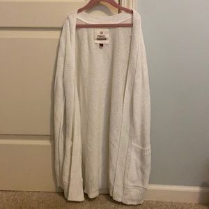 cream cardigan fits like size small